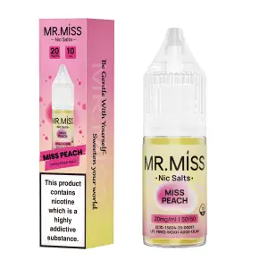 Miss Peach Nic Salt E-Liquid by Mr Miss 10ml